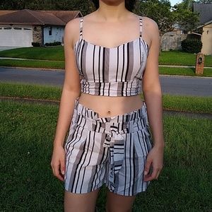 Shorts and crop top